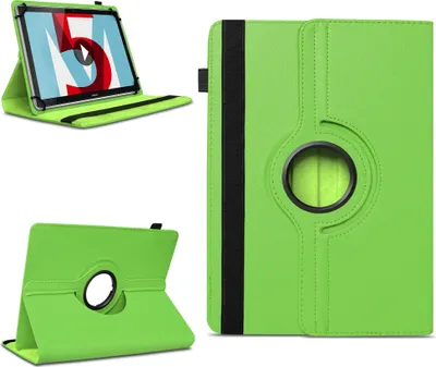 Produktbild von Tablet Hülle für Huawei MediaPad T5 T3 T2 T1 10.1 Tasche Schutzhülle 360 DrehbarFarben:Grün