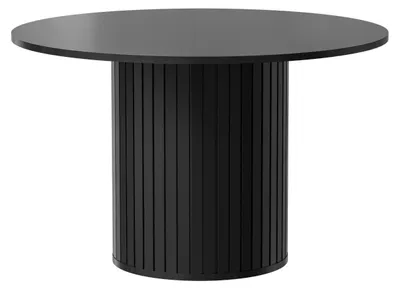 Image de Table de salle à manger Zama, table de cuisine 120 x 120 x 75 cm, couleur au choix : noir