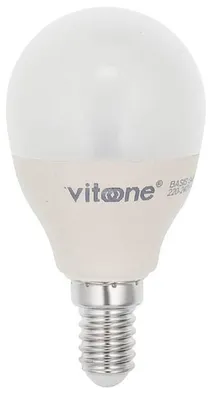 Productafbeelding van Vito Lighting LED Kogellamp P45 E14 Mat - 7W 533lm 6400K - Koudwit - Vervangt 45W