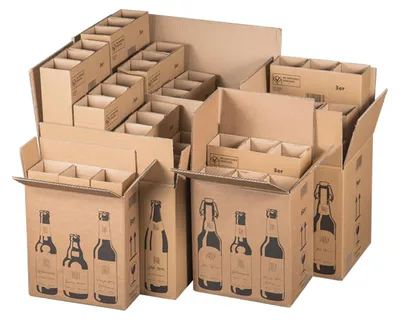 Produktbild von 5x Bierversandkarton für 6 Bierflaschen mit DHL