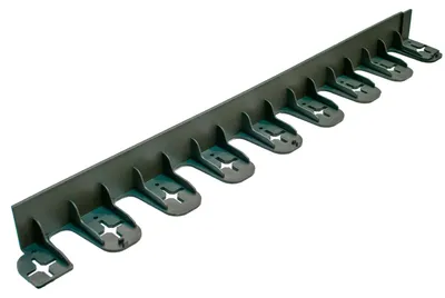 Produktbild von Jardinion Rasenkanten, Beeteinfassung, Beetumrandung, PE/PP 60mm Schwarz, Umrandung Gartenbeet oder Kiesbeet