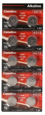 Produktbild von Goobay LR44/AG13/L1154 Alkali-Mangan-Knopfzelle, 1,5 V LR 44 / AG13/ LR 1154 /357 /A 76 10BL       LC