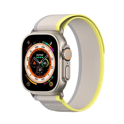 Produktbild von Sportliches Klettband Für Apple Watch 8 / 7 / 6 / Se / 5 / 4 / 3 / 2 / 1 (38, 40, 41 Mm) Dux Ducis Band Yj Version - Gelb Beige