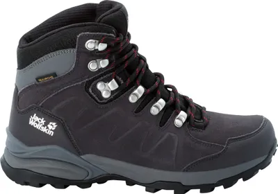 A single hiking boot is shown against a white background.