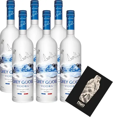 Produktbild von Grey Goose 6er Set Vodka 6x 0,7l (40% Vol) Distilled in France- [Enthält Sulfite]
