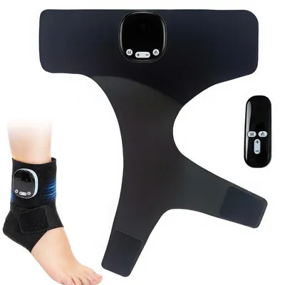 Produktbild von Knöchelmassagegerät Elektrisch, plantarfasziitis massagegerät mit Wärmefunktion, 3 Wärmestufen, 6 Massage-Modi, 19 Intensitätsstufen, Kabellos