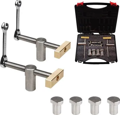 Produktbild von Schnellspanner Set 2teilig 20mm Messing Holzbearbeitung