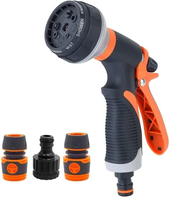 Immagine prodotto di TRANKIELO® - Doccia da giardino con 8 getti – Pressione dell'acqua regolabile – Adatta per tubi da giardino