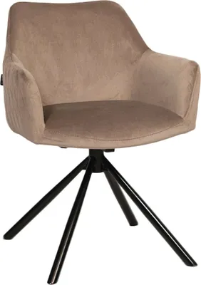Productafbeelding van Rowa 1V, stoel, frame zwart, bekleding taupe