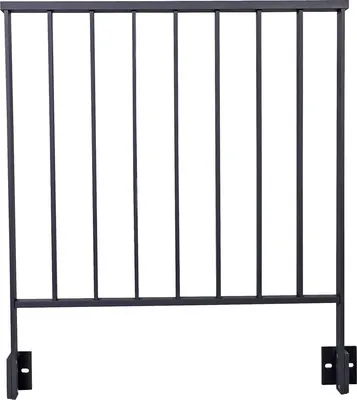 Produktbild von Pertura Geländerset Triton Aluminium anthrazit Seitenmontage 1 m