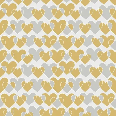 Produktbild von 20 Servietten Endless Hearts - Kleine Herzen silber & gold 33x33cm