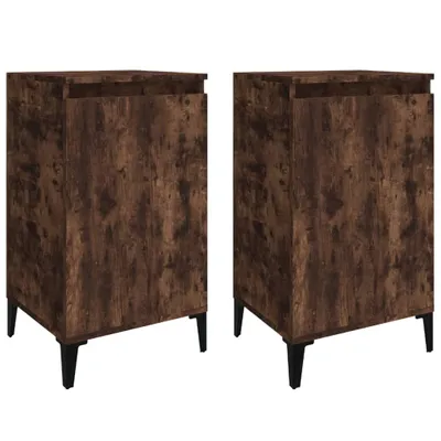 Obrázek produktu pro Noční stolky 2 ks kouřový dub 40 x 35 x 70 cm kompozitní dřevo