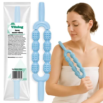 Obrázok produktu pre Masážny prístroj BC Roller na masáž chrbta, krku, ramien, brucha a nôh, určený na redukciu celulitídy