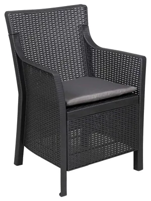 Image de Fauteuil vidaXL anthracite en PP