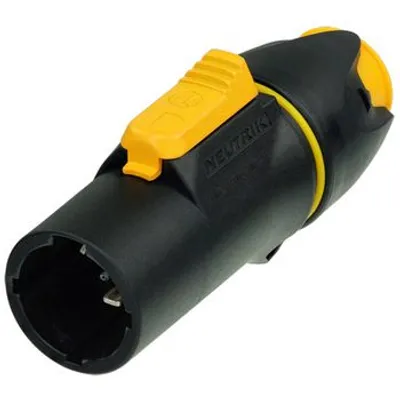 Produktbild von Neutrik NAC3MX-W, powerCON, Schwarz, Gelb, Polyamid, IP65, 250 V, 16 A