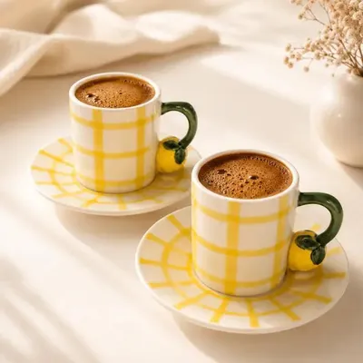 Produktbild von Amalfi Espresso- und Türkische Kaffeetassen-Set 90 cc, 12-teilig