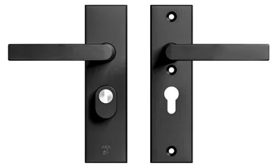 Produktbild von AXA Sicherheitstürbeschlagset - Edge Plus - Aluminium - Türgriff - Griff/Griff - PC72 mit Kernauszugsschutz - Kurzschlussschutz
