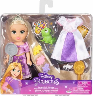 Zdjęcie produktu dla Jakks Pacific - Lalka Disney Rapunzel 15cm z akcesoriami, oficjalny produkt