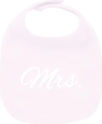 Produktbild von Huuraa Unisex Babylatz Mrs. Schriftzug Geschenk Babypink  Baumwolle Mrs. Mitbringsel