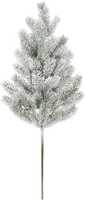 Produktbild von Unyqoos® Künstlicher Tannenzweig mit Schnee für vielseitige Weihnachtsdekorationen