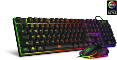 Obrázok produktu pre CONNECT IT BATTLE drôtová klávesnica + myš, CZ + SK rozloženie, ČIERNA