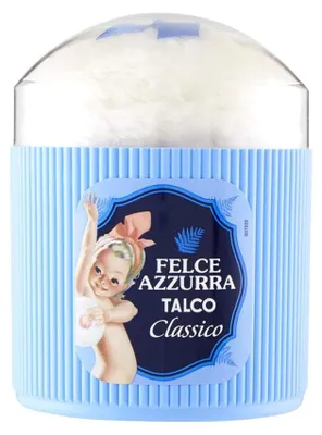 Produktbild von 3x PAGLIERI Felce Azzurra Classico Körperpuder mit Schwämmchen 250g