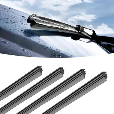 Immagine prodotto di Gomme per tergicristalli di ricambio, 4 pezzi, in silicone, 800 mm, universali, adatte a tutti i tipi di tergicristalli