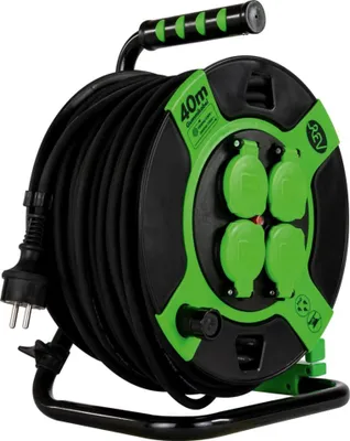 Produktbild von REV Ritter REV - Verlängerungsrolle - Wechselstrom 230 V - 3000 Watt - Ausgangsanschlüsse: 4 (4 x Spannung)
