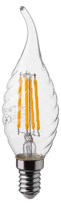 Immagine prodotto di V-Tac VT-1995 Lampadina LED candela tortiglione filamento soffio 4W E14 Bianco naturale 4000K 214431