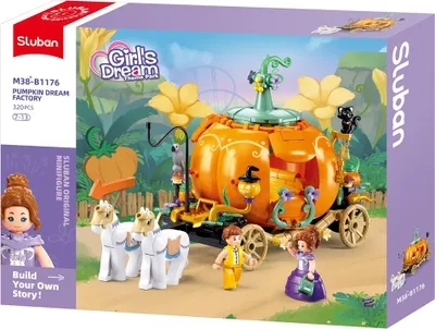 Produktbild von Sluban Girls Traumkürbis M38-B1176 Magische Kürbiskutsche