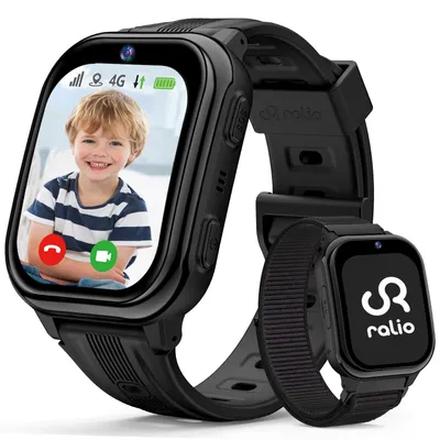 Produktbild von Ralio R5 Plus Smartwatch Kinder, GPS Tracker Kinder mit gebogenes Ultra-HD-Display, Kinderuhr für Mädchen Jungen – Geschenk für kinder