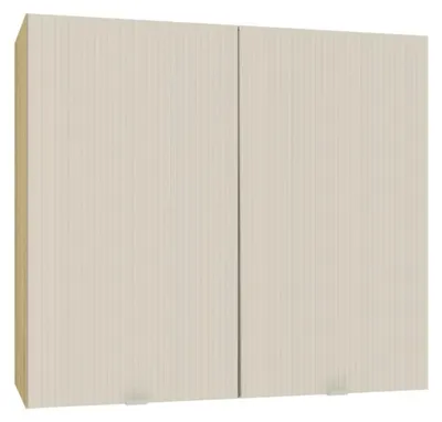 Produktbild von Küchenhängeschrank 80 cm - Beige Matt - Modulküche - Soft-Close-System - Küchenschrank - Universelle Frontmontage