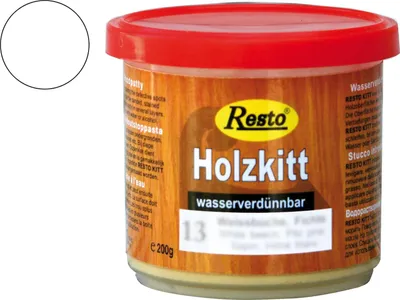 Produktbild von Resto Holzkitt ReparaturpasteSpachtelmasse überlackierbar weiß 200g