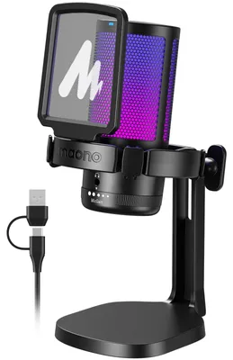 Obrázok produktu pre DGM20 GamerWave Kondenzátorový USB herný mikrofón RGB