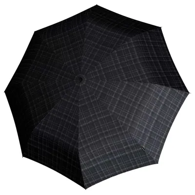 Produktbild von Knirps Taschenregenschirm Regenschirm T.400 Extra Large Duomatic Men's Prints Check schwarz mehrfarbig