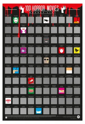 Productafbeelding van Gift Republic Kraskaart - 100 Horrorfilms