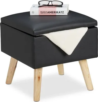 Produktbild von Hocker mit Stauraum Kunstleder