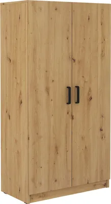 Produktbild von Masseno Drehtürenschrank MALTESA 80 cm Kleiderschrank Schlafzimmer Schrank 2-türig Eiche Artisan