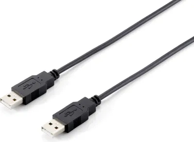Zdjęcie produktu dla Equip 128871, 3 m, USB A, USB A, USB 2.0, Męska/Męska, Czarny
