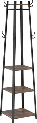 Obrázok produktu pre Stojanový vešiak s policami 43×43×180 cm