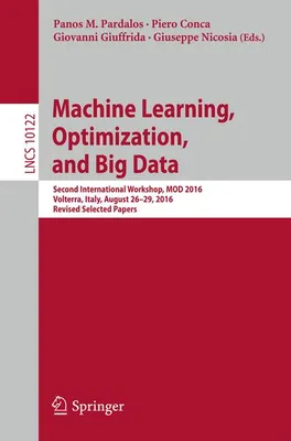 Obrázek produktu pro Machine Learning, Optimization, and Big Data