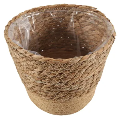 Immagine prodotto di Vaso in vimini intrecciato a mano e cesto portaoggetti