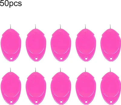 Produktbild von 50pcs Nadel -Threader kleine tragbare leichte Nadel -Fadener -Nähmaschinen -Kunststoffwerkzeuge für Zuhause-Purpurrot