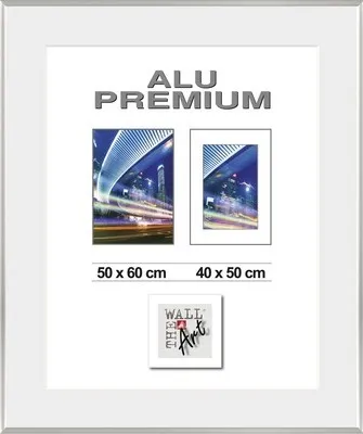 Produktbild von Bilderrahmen Alu Duo silber 50x60 cm