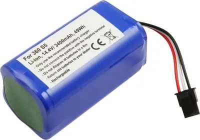 Produktbild von Akku für Qihoo  360 S5, S6, S7, S9 ersetzt 2ASP4-S5, M26-4S1P, MH1-4S1P  Li-ion, 14,4V, 3400mAh