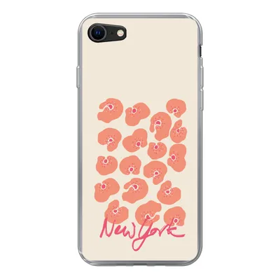Produktbild von MuchoWow® Handyhülle Schutzhülle Hülle für iPhone 8 Blume - Abstrakt - New York Silikon Softcase Handy Hülle - Schutzhaube