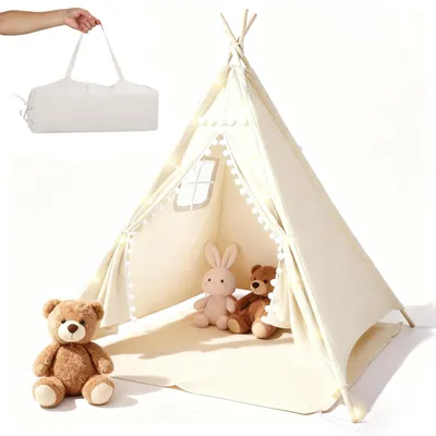 Zdjęcie produktu dla Namiot tipi dla dzieci, wymiary 120 x 140 cm, do użytku wewnątrz i na zewnątrz