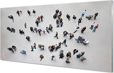 Produktbild von Glasbilder 120x60 Wandkunst Menschen Vogelflug
