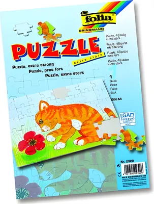 Produktbild von Happy Kidz Puzzle zum Bemalen Folia 21406196023