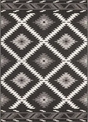 Zdjęcie produktu dla Dywan czarny dwustronny, płaskotkany 160x230cm